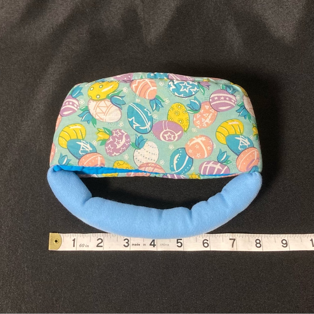 Vintage Miles Kimball Mini Pastel Easter Egg Pattern Pillow Cloth Basket Purse - Picture 12 of 13